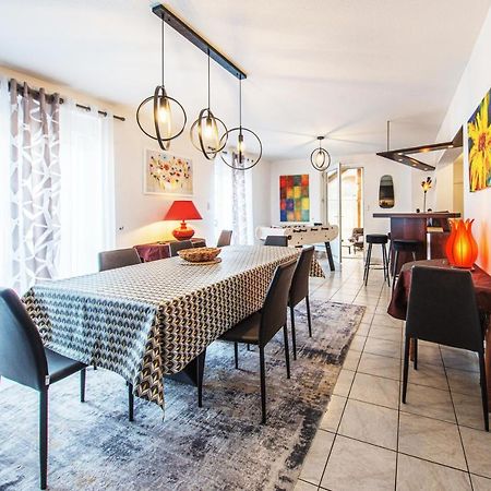 La Coquette ! Maison Au Coeur De La Bresse Avec Veranda Barbecue Garage Baby-Foot Et Barre De Son Exteriör bild