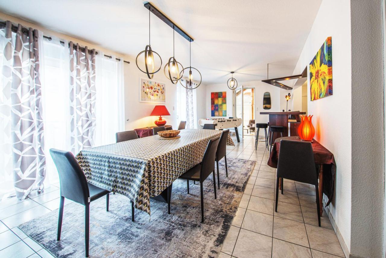 La Coquette ! Maison Au Coeur De La Bresse Avec Veranda Barbecue Garage Baby-Foot Et Barre De Son Exteriör bild